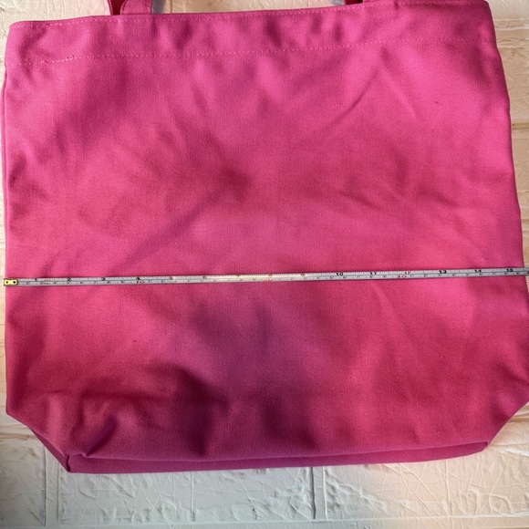 Pink Tote Bag with Clear Panel - Picture 3 of 9